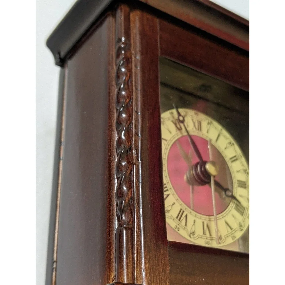 New vintage 1991 Bombay company miniature mantle grandfather clock